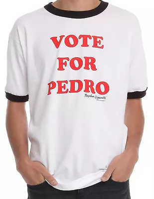 New Licensed Napoleon Dynamite VOTE FOR PEDRO Ringer Costume Tee Shirt S-2XL • £17.30