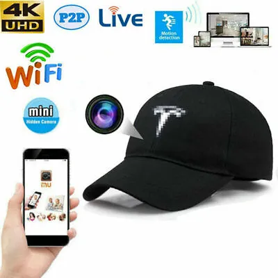 Baseball Cap HD 1080P Wireless Wifi IP Live Streaming Hat Camera Video Recorder • $87.29