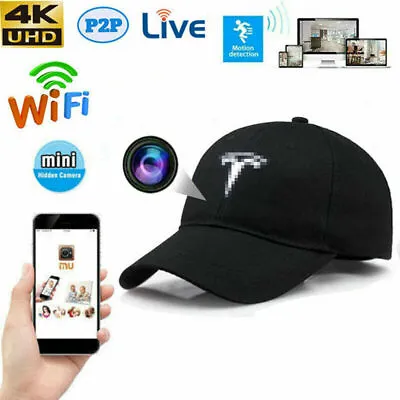 Baseball Cap  Wireless Wifi IP Live Streaming Hat Camera Video Recorder 1080P • $99.43