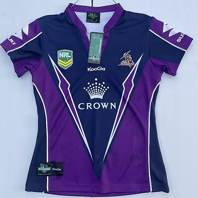 Melbourne Storm 2013 Signed Jersey Ladies Size 12. Brand New With Tags. • $95