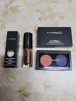 MAC Dazzleshadow & Double Feature Eyeshadow Lot NIB • $29.95