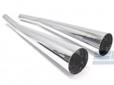 MAC Kawasaki KZ400 Deluxe Special Megaphone Chrome Exhaust Muffler Pipes * • $239.99