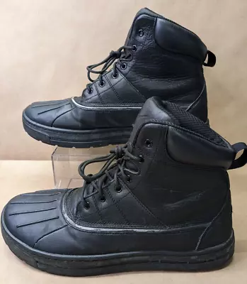 Nike ACG Woodside 2 Triple Black High Top Duck Boots Men’s Size 11.5 386469-004 • $49.99