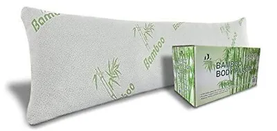 Linen Bamboo Body Pillow For Adults - Shredded Memory Foam Long Cooling ... • $61.49