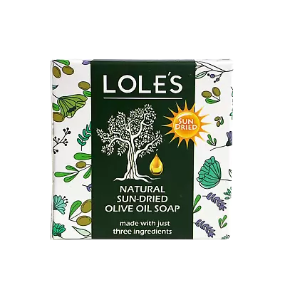 LOLE'S Handmade Olive Oil Soap 100% Pure Natural Sun Dried Beauty Soap • £5.29