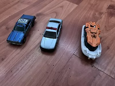 Diecast Police Department Toy Lot 3 Cars (Boat Sheriff K-9) (USED) • $12