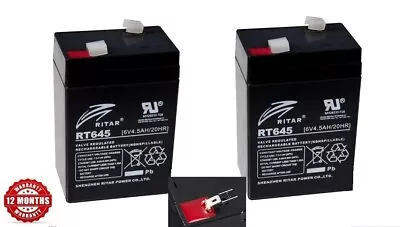 Kids Ride-On Audi TT RS Sports Car REPLACEMENT 12v - 2 X  BATTERIES • £19.95