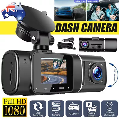 Uber 1.5  Dual Dash Cam Full HD 1080P Front Cabin Car Camera IR Night Vision AUS • $58.25