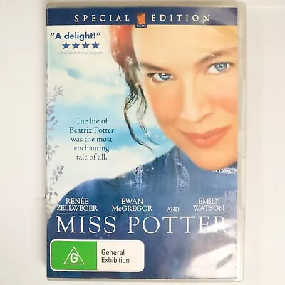 Miss Potter (DVD 2006) Ewan McGregor Renée Zellweger - Romance Biography Film • $3