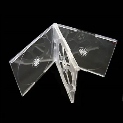 5 High Quality 10mm Quad CD Jewel Cases With Clear Tray JC4DCC(D3) FREE SHIP • $10