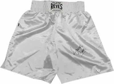 Abner Mares Hand Signed Autographed Everlast Boxing Trunks White Size Medium • $120.28