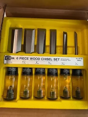 NOS Stanley 6 Piece Wood Chisel Set No.60 16-601A • $52