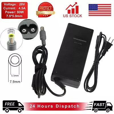$9.99 • Buy 90W Charger For Lenovo Thinkpad X200 X201 X220 X230 X230t X301 AC Power Adapter