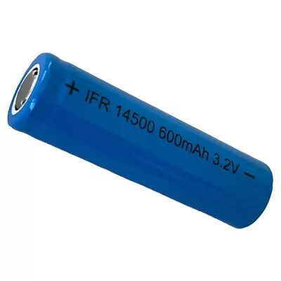 14500 LiFePO4 3.2V 600mAh Flat Top Cell • £5.75