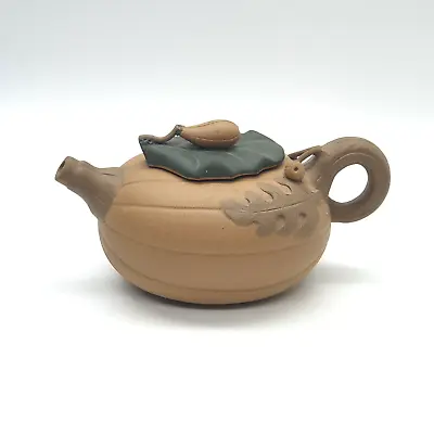 Chinese Yixing Zisha Clay Purple Sand Handmade Pumpkin Teapot • £30