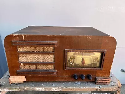 Antique Vintage Tube Radio MOTOROLA Model 41B12 Wooden Case • $29.99