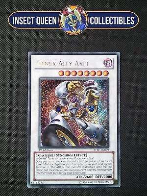 Genex Ally Axel STBL-EN099 1st Edition Secret Rare Yu-Gi-Oh! • £19.99