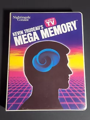 Vtg Kevin Trudeau's Mega Memory Audio Tape Cassette Set Guide Workbook Complete • $15.99