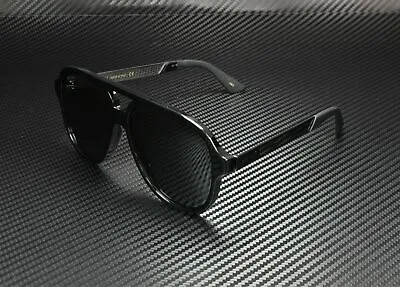 GUCCI GG0688S 001 Aviator Black Grey Men's Sunglasses 59 Mm • $234.90
