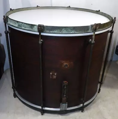 Antique Early 1920s Ludwig & Ludwig Wooden Marching Parade Snare Drum 15x12 • $425