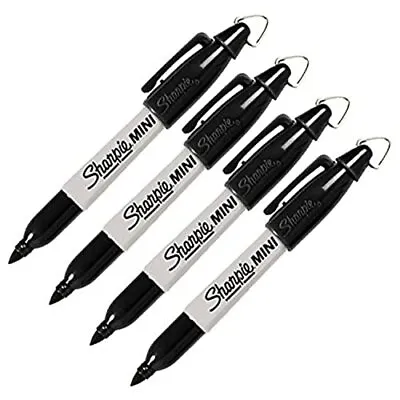 Sharpie Mini Permanent Markers Fine Point 4-Count (4 Markers Black) • $10.27