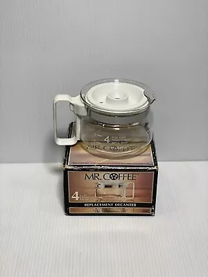 Mr. Coffee 4-Cup Carafe Replacement  D40- White - NOB • $14.98