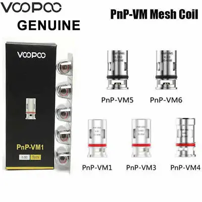£11.95 • Buy VOOPOO PnP Replacement Coils For Drag X S VM1 VM3 VM4 VM5 VM6 GENUINE