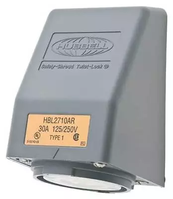 Hubbell Hbl2710ar 30A Angle Twist-Lock Receptacle 3P 4W 125/250Vac • $87.25