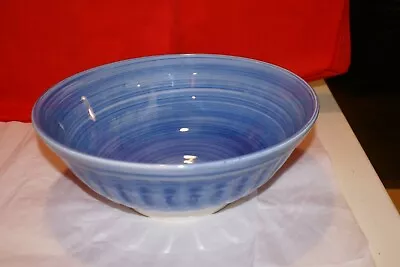 La Primula SRL Blue SWIRL Large Pasta Serving Bowl 12 D X 4.5 H Made In Italy • $12