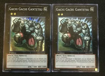 2x Gachi Gachi Gantetsu YS11-EN042 1st Edition YuGiOh Card • $3.26