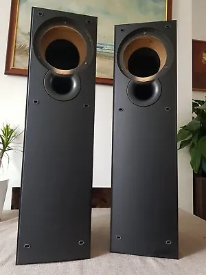 KEF Q35 Empty Cabinets Matching Pair. Mint Condition. Black Veneer. • £49.50