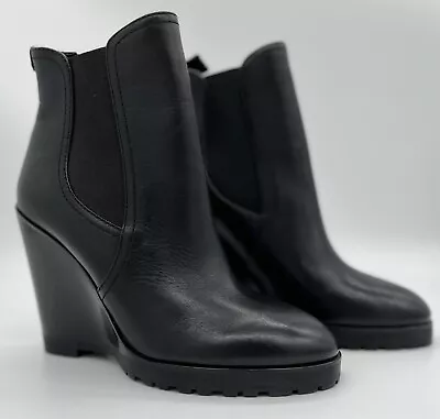 NWOB Black Michael Kors Wedge Heel Bootie Size 7 • $54.64