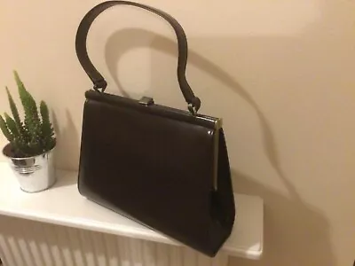 Vintage Ackery New Brown Hand Bag With Coin Purse And Mirror • £45