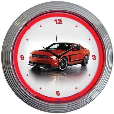 Ford Mustang Boss 302 Neon Wall Clock #NE-8FBOSS • $79.99