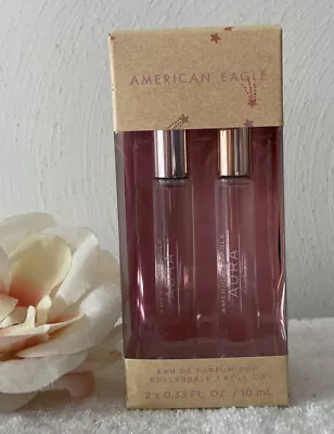 AMERICAN EAGLE AEO Aura / Aura Daydream Duo Rollerball Perfume Set 10ml Ea Ne🦋 • $24.99