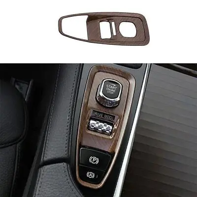 For Volvo S60 2019-2023 Brown Wood Grain Console Electronic Handbrake Cover Trim • $33.88