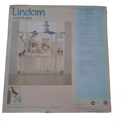 £30 • Buy Lindam Easy Fit Plus Baby GateAdjusts To Fit Opening Between 75cm And 82cm New 