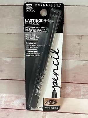 Maybelline Eyestudio Lasting Drama Gel Eye Pencil Smooth Charcoal 602 • $6.99