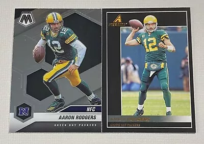 Aaron Rodgers Lot Of 2 Cards Panini Mosaic NFC / Chronicles Pinnacle Packers QB • $1