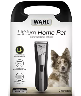 WAHL Cordless Pet Clipper Lithium Rechargeable Electric Dog Hair Clipper Trimmer • $149