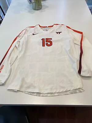 Game Worn Used Jersey Virginia Tech VT Hokies Volleyball Nike XL #15 • $50