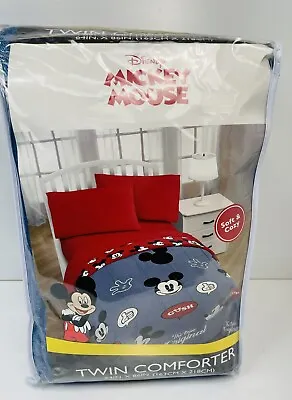 Jay Franco & Sons Disney Mickey Mouse Twin Comforter 100% Polyester 64”x 86” • $42