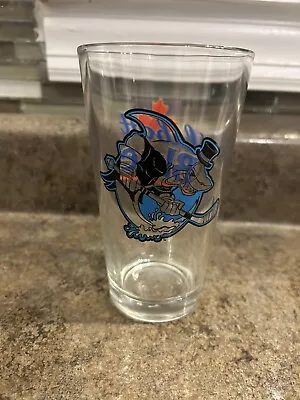 Labatt Blue Hockey  San Jose Sharks / Cleveland Barons Pint Beer Glass • $24.99