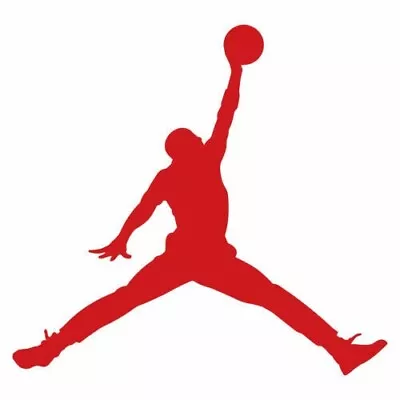 Michael Jordan Air 4  Decal Vinyl Window Basketball Logo Red • $3.99