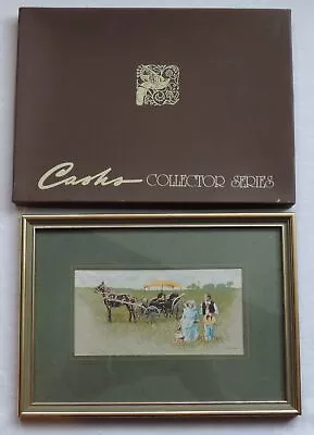 Cash's Of Coventry Woven Silk Pictures - Horse Drawn Surrey With The Fringe O... • $31.11