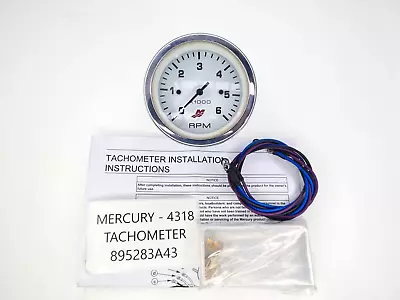 GENUINE 895283A43 Mercury Mariner TACHO TACHOMETER 6000 0-6 RPM GAUGE ASSEMBLY • $108.73