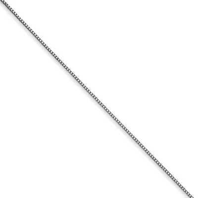 0.5mm 14k White Gold Solid Box Chain Necklace • $266.98