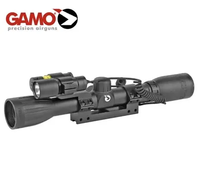 Gamo Varmint Hunter Rifle Scope W/ Light And Red Laser 4X32mm 1  Main Tube-NEW • $89.99