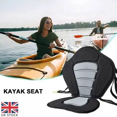 £19.35 • Buy Kayak Seat Adjustable Sit On Top Canoe Back Rest Support Cushion Safety Black