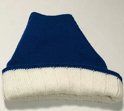 *Vintage*Wigwam•Beanie•Hat•Blue & White•Ski Gear•One Size•Knitted•Wool•90s•USA • $11